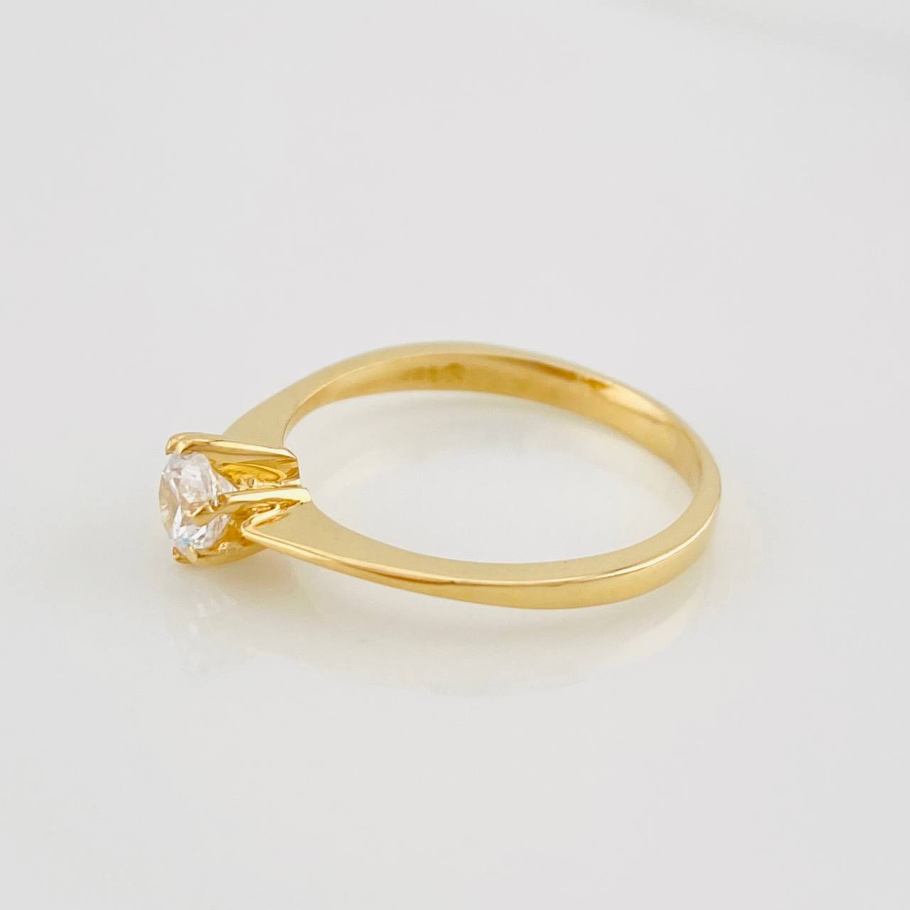 Solitaire Ring 2g / T5 3/4 Yellow Gold 18K