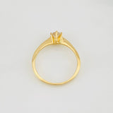 Solitaire Ring 2g / T5 3/4 Yellow Gold 18K