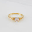 Solitaire Ring 2.2g / T7 1/4 Yellow Gold 18K