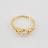 Solitaire Ring 2.2g / T7 1/4 Yellow Gold 18K
