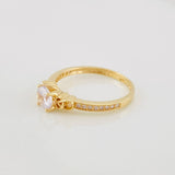 Solitaire Ring 2.2g / T7 1/4 Yellow Gold 18K