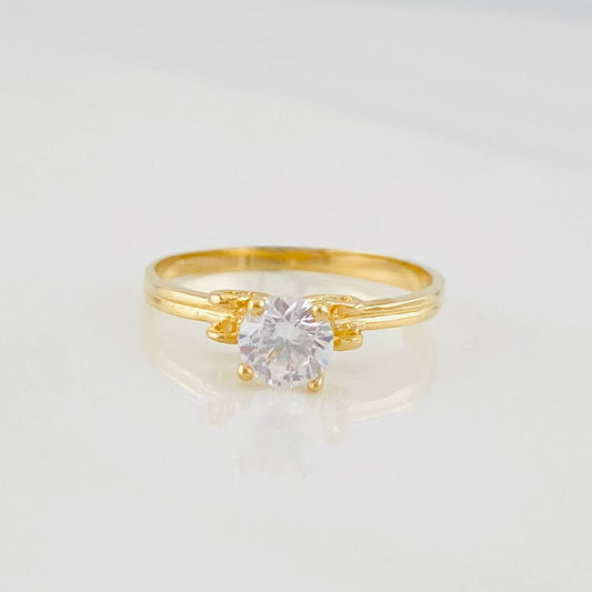 Anillo Solitario 1.55g / T6 Oro Amarillo 18K