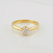 Butterfly Solitaire Ring 2.4g / T6 Yellow Gold 18K
