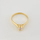 Butterfly Solitaire Ring 2.4g / T6 Yellow Gold 18K