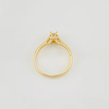 Butterfly Solitaire Ring 2.4g / T6 Yellow Gold 18K
