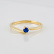Curved Solitaire Ring 1.7g / T6 Yellow Gold 18K