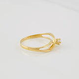 Curved Lines Ring 1.6g / T6 1/2 Yellow Gold 18K