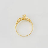Curved Lines Ring 1.6g / T6 1/2 Yellow Gold 18K