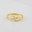 Curved Lines Ring 1.65g / T6 Yellow Gold 18K