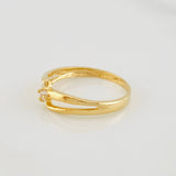 Curved Lines Ring 1.65g / T6 Yellow Gold 18K