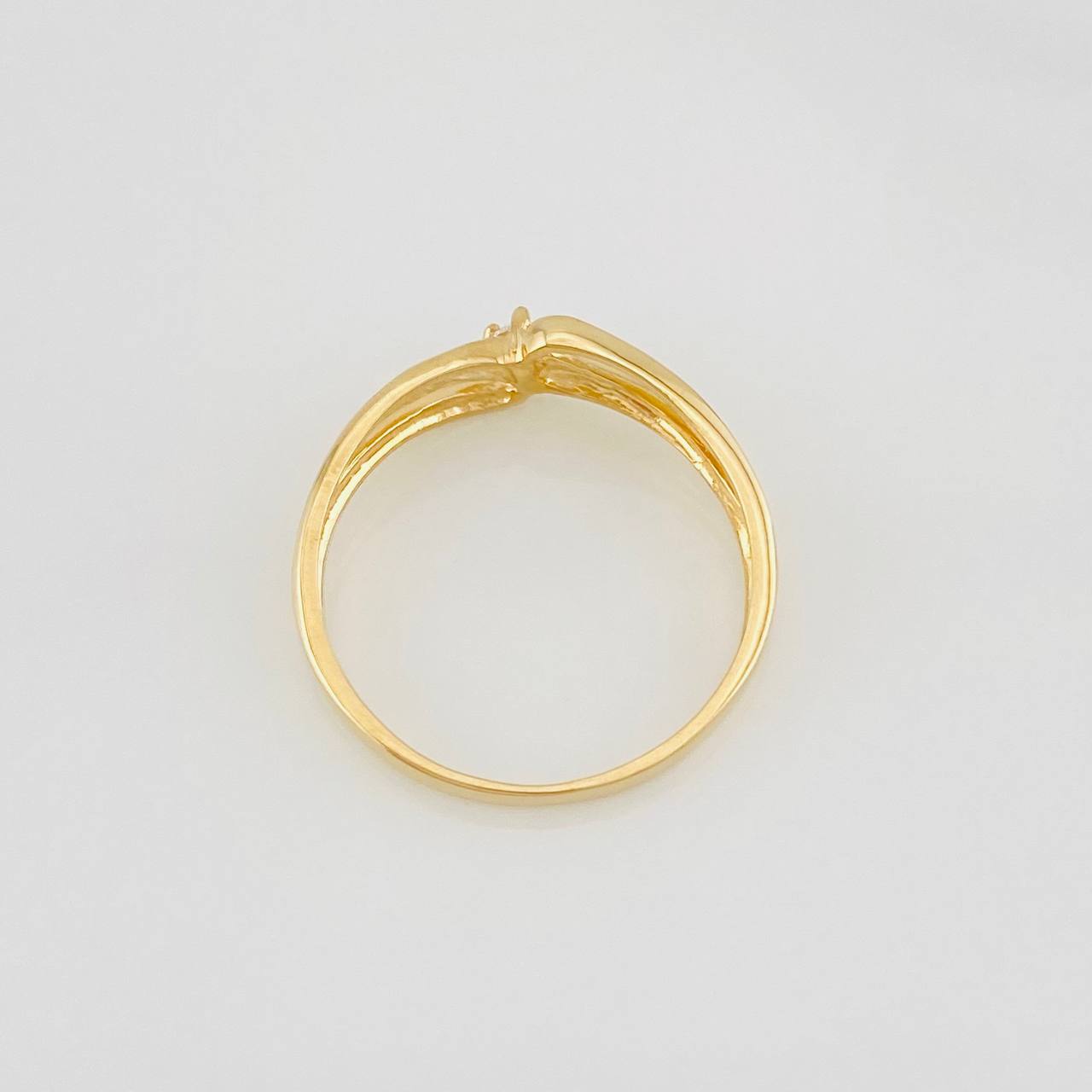 Curved Lines Ring 1.65g / T6 Yellow Gold 18K