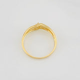 Curved Lines Ring 1.65g / T6 Yellow Gold 18K