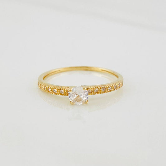 Anillo Solitario Churumbela 1.35g / T6 3/4 Oro Amarillo 18K