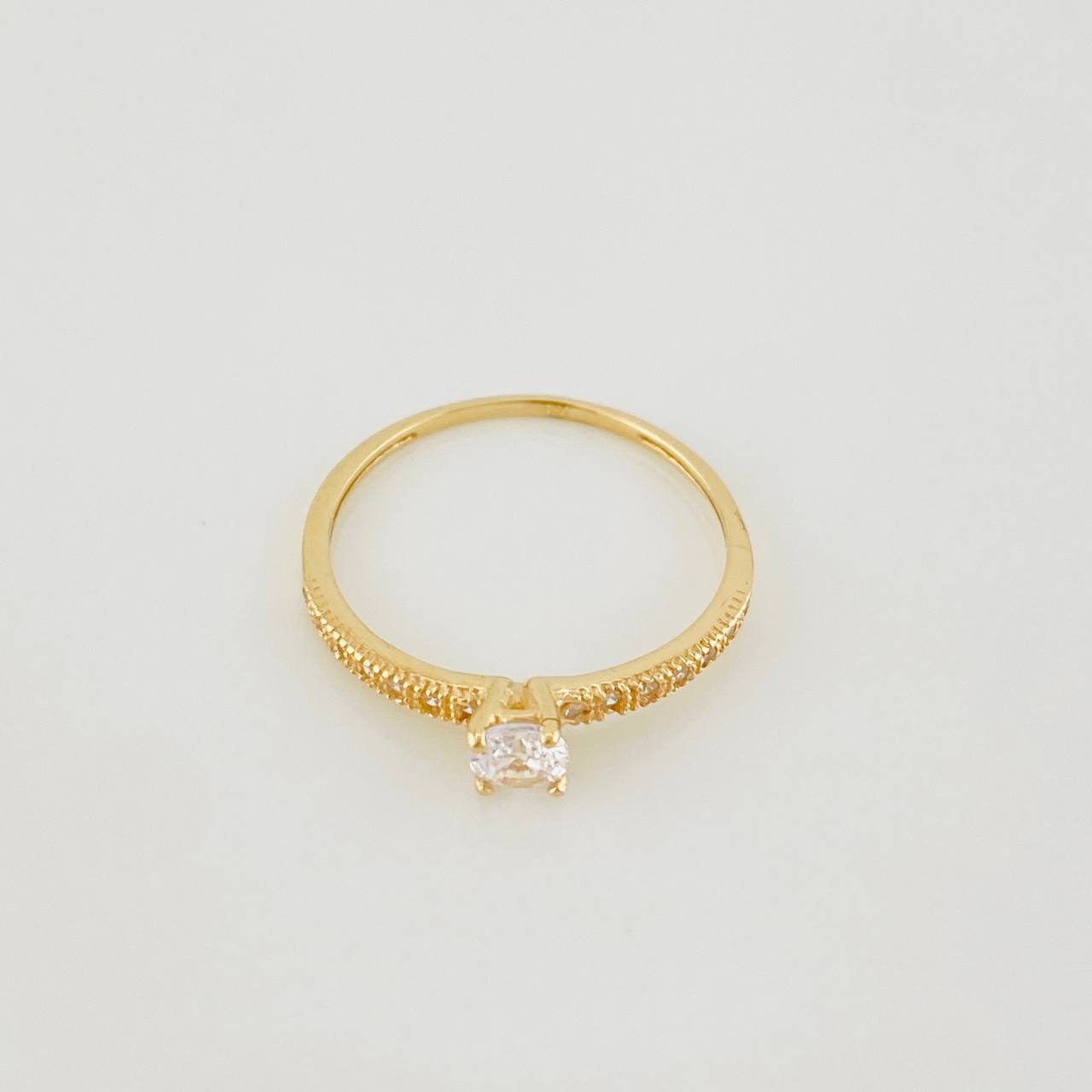 Churumbela Solitaire Ring 1.35g / T6 3/4 Yellow Gold 18K