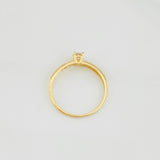 Churumbela Solitaire Ring 1.35g / T6 3/4 Yellow Gold 18K
