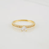 Churumbela Solitaire Ring 1.4g / T6 Yellow Gold 18K