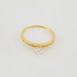 Churumbela Solitaire Ring 1.4g / T6 Yellow Gold 18K