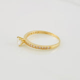 Churumbela Solitaire Ring 1.4g / T6 Yellow Gold 18K