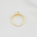 Churumbela Solitaire Ring 1.4g / T6 Yellow Gold 18K