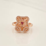 Anillo Oso Ts 3.7g / T7 1/4 Oro Rosa 18K