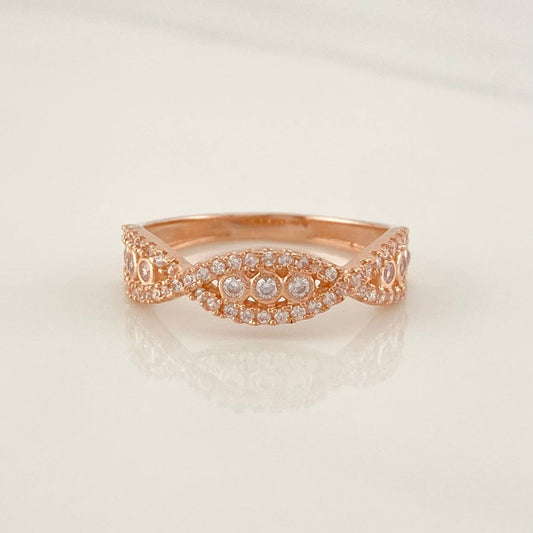 Waves Ring 3g / T7 3/4 Rose Gold 18K