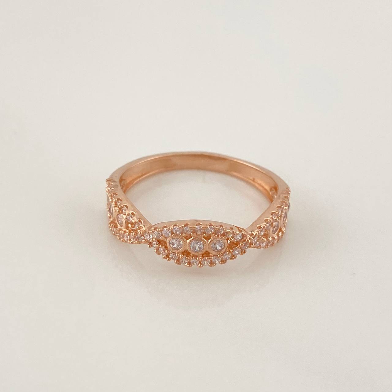 Waves Ring 3g / T7 3/4 Rose Gold 18K