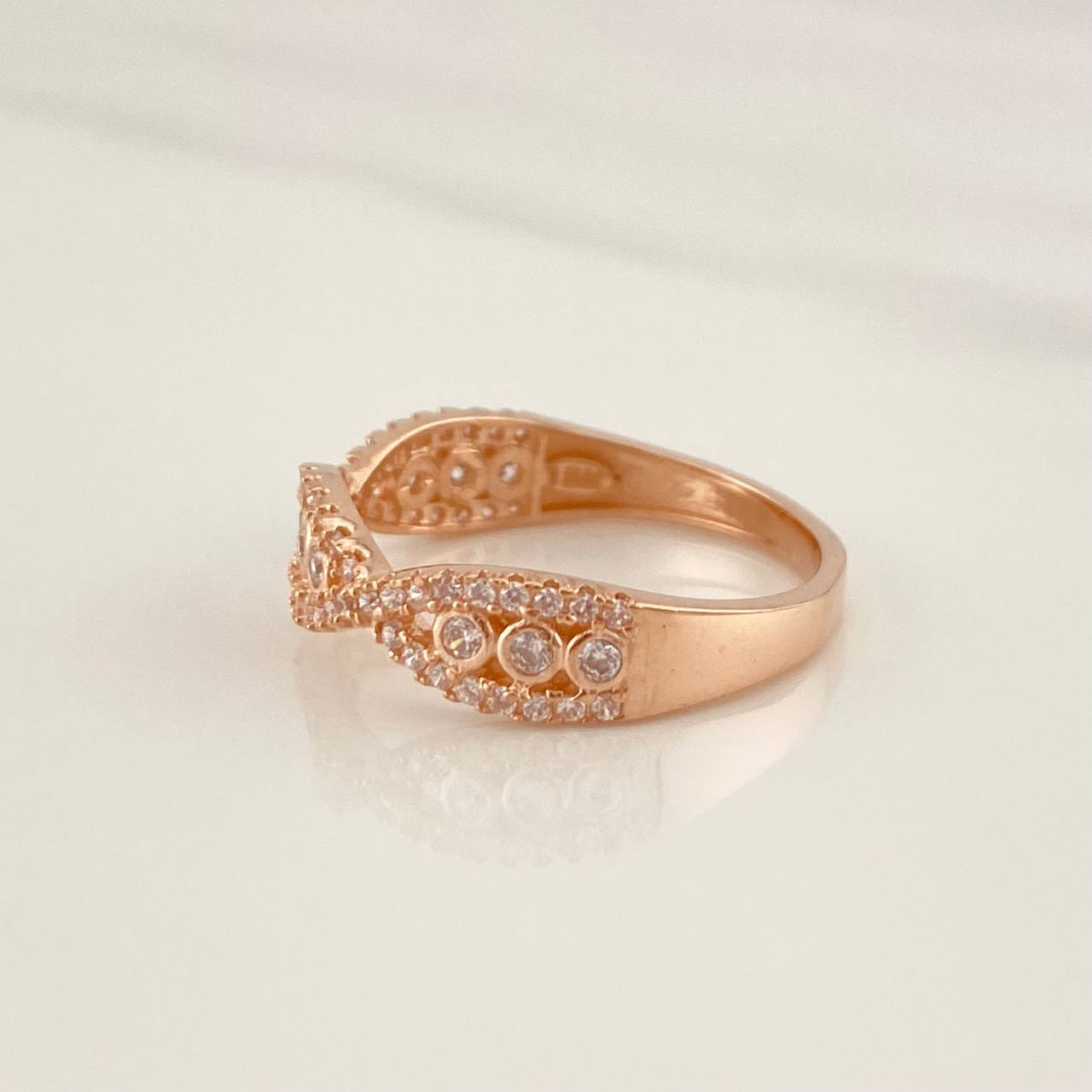 Waves Ring 3g / T7 3/4 Rose Gold 18K