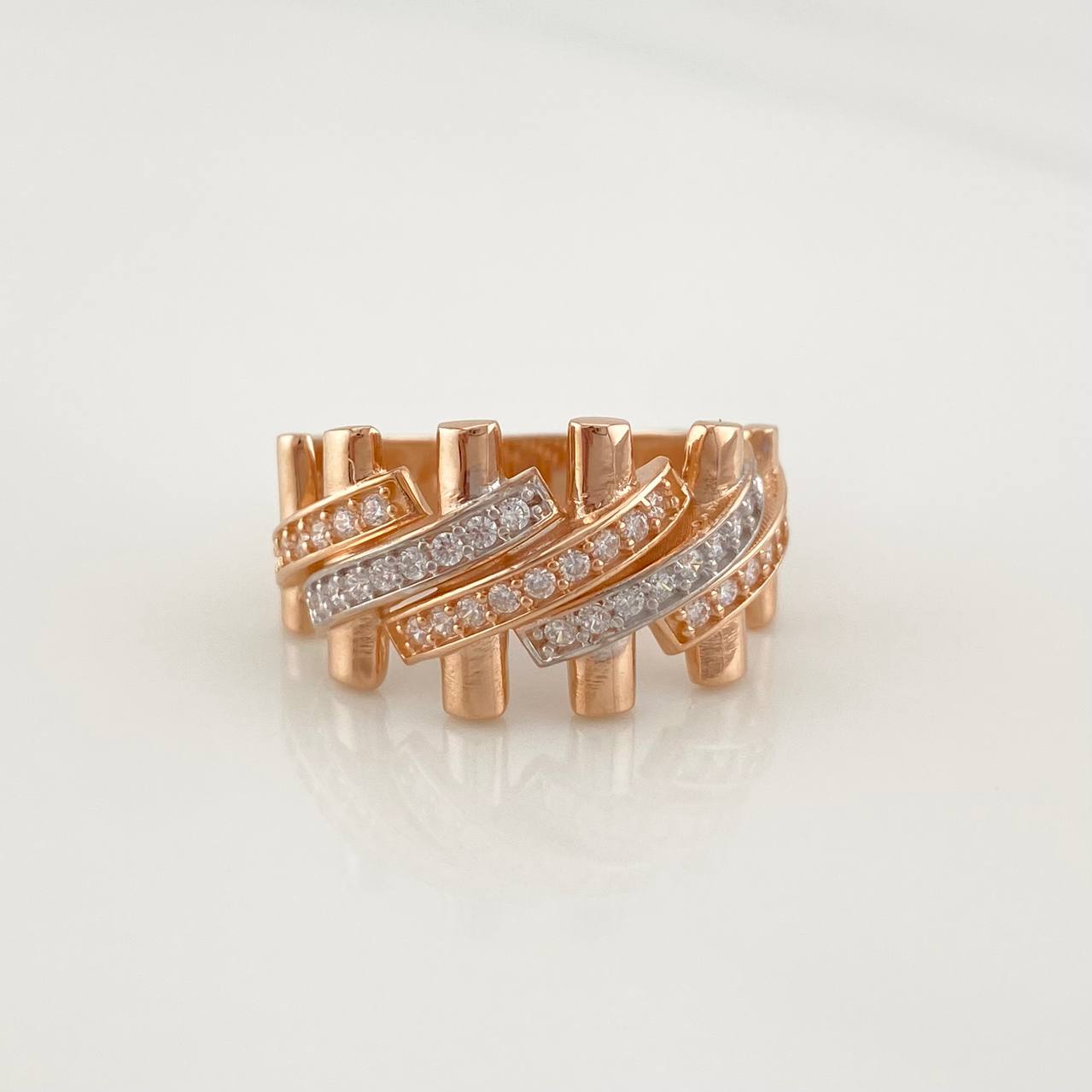 Cuban Link Ring 4.75g / T7 Three Golds 18K