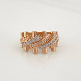 Cuban Link Ring 4.75g / T7 Three Golds 18K