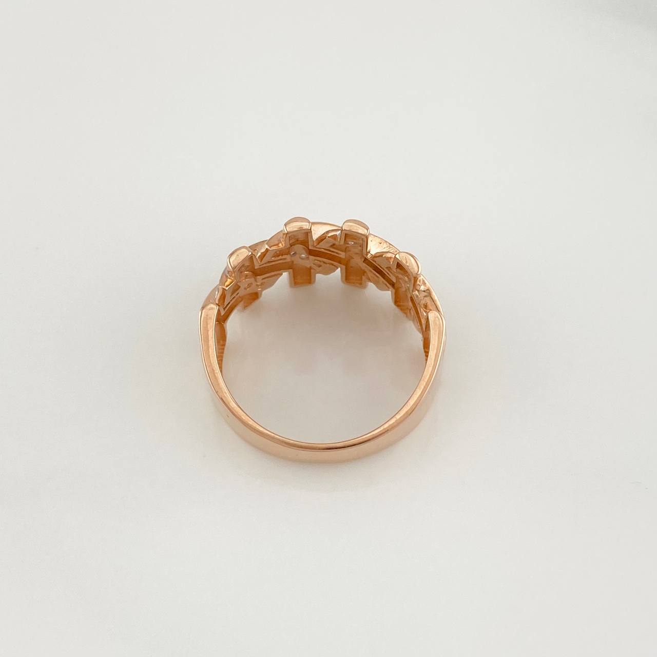 Cuban Link Ring 4.75g / T7 Three Golds 18K