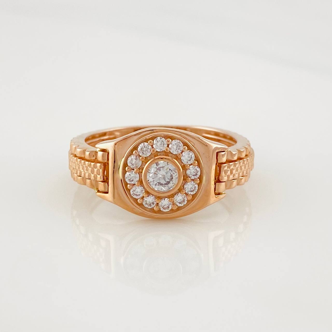 Circular Frame Ring 6.9g / T10 3/4 Rose Gold 18K