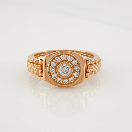 Circular Frame Ring 6.9g / T10 3/4 Rose Gold 18K