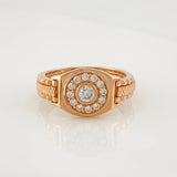 Circular Frame Ring 6.9g / T10 3/4 Rose Gold 18K