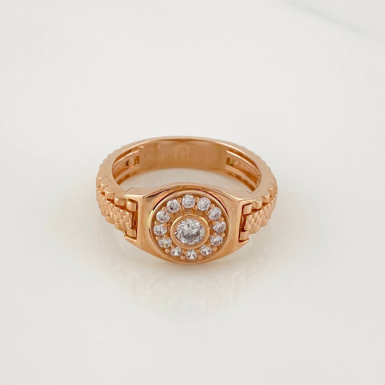 Circular Frame Ring 6.9g / T10 3/4 Rose Gold 18K