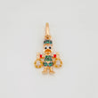 Pendant Duck Money Bags 1.65g / 3/4 in Three 18K Golds
