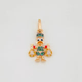 Pendant Duck Money Bags 1.65g / 3/4 in Three 18K Golds