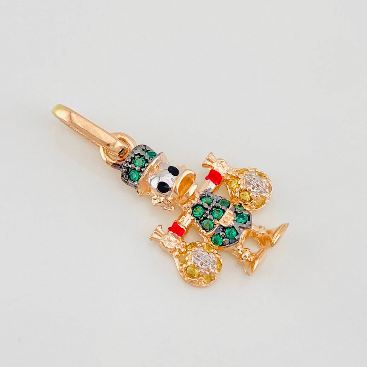 Pendant Duck Money Bags 1.65g / 3/4 in Three 18K Golds