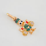 Pendant Duck Money Bags 1.65g / 3/4 in Three 18K Golds