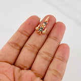 Pendant Duck Money Bags 1.65g / 3/4 in Three 18K Golds