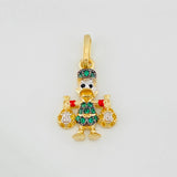 Duck Pendant Money Bags 1.75g / 3/4 in Three 18K Golds