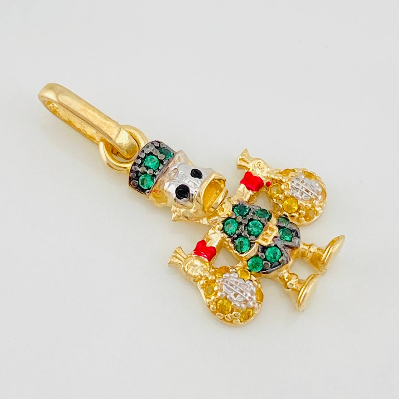 Duck Pendant Money Bags 1.75g / 3/4 in Three 18K Golds