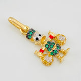 Duck Pendant Money Bags 1.75g / 3/4 in Three 18K Golds
