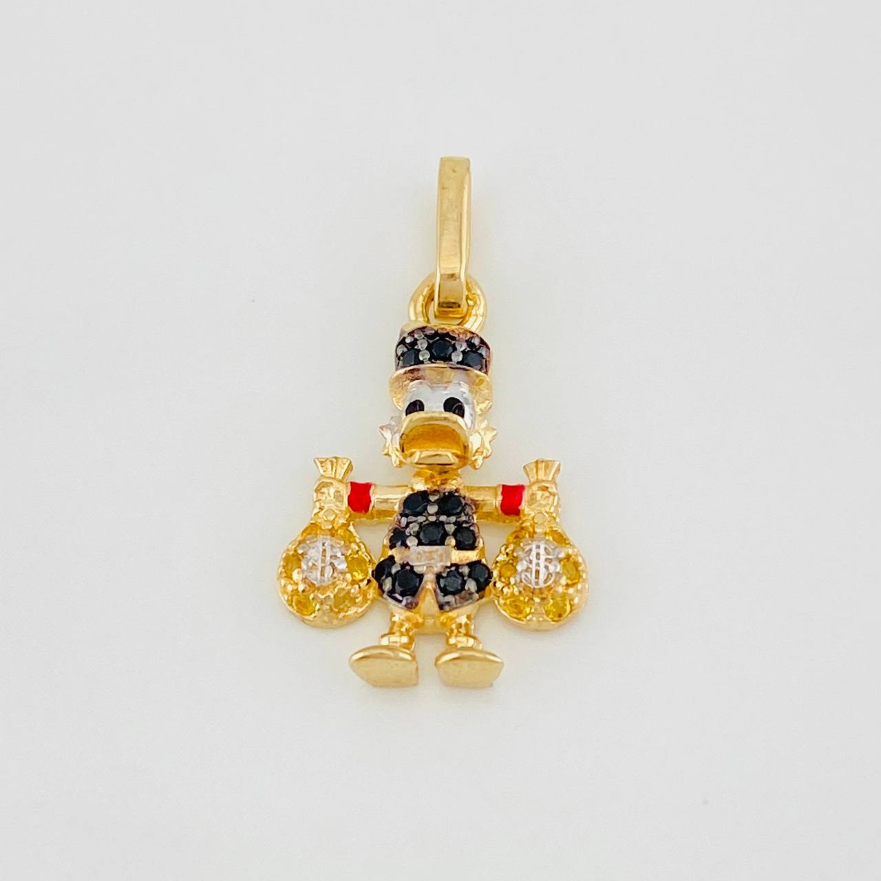 Pendant Duck Money Bags 1.65g / 3/4 in Three 18K Golds