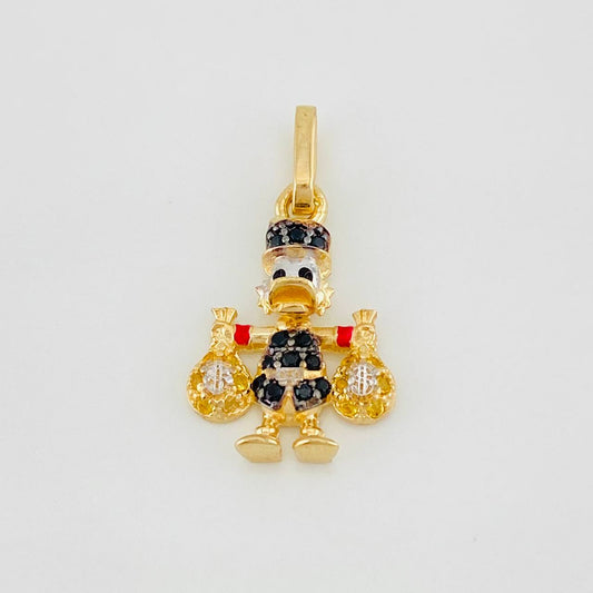 Pendant Duck Money Bags 1.65g / 3/4 in Three 18K Golds