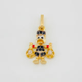 Pendant Duck Money Bags 1.65g / 3/4 in Three 18K Golds