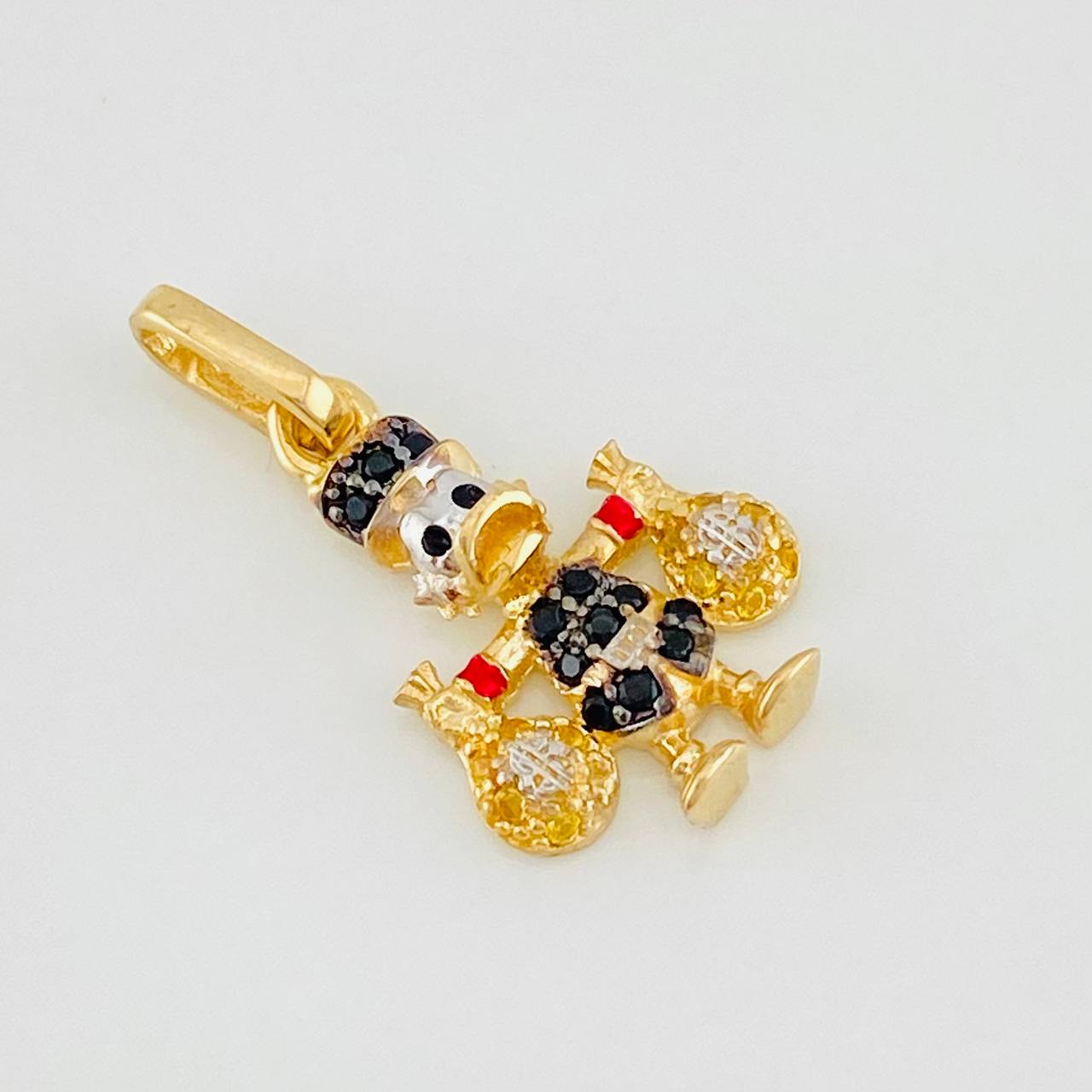 Pendant Duck Money Bags 1.65g / 3/4 in Three 18K Golds