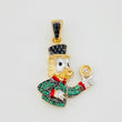 Pendant Inspired Duck 3.45g / 1 1/4 in Three 18K Golds