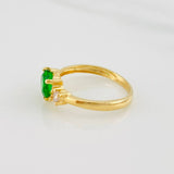Anillo Halo Corazon 1.8g / T6 1/4 Oro Amarillo 18K
