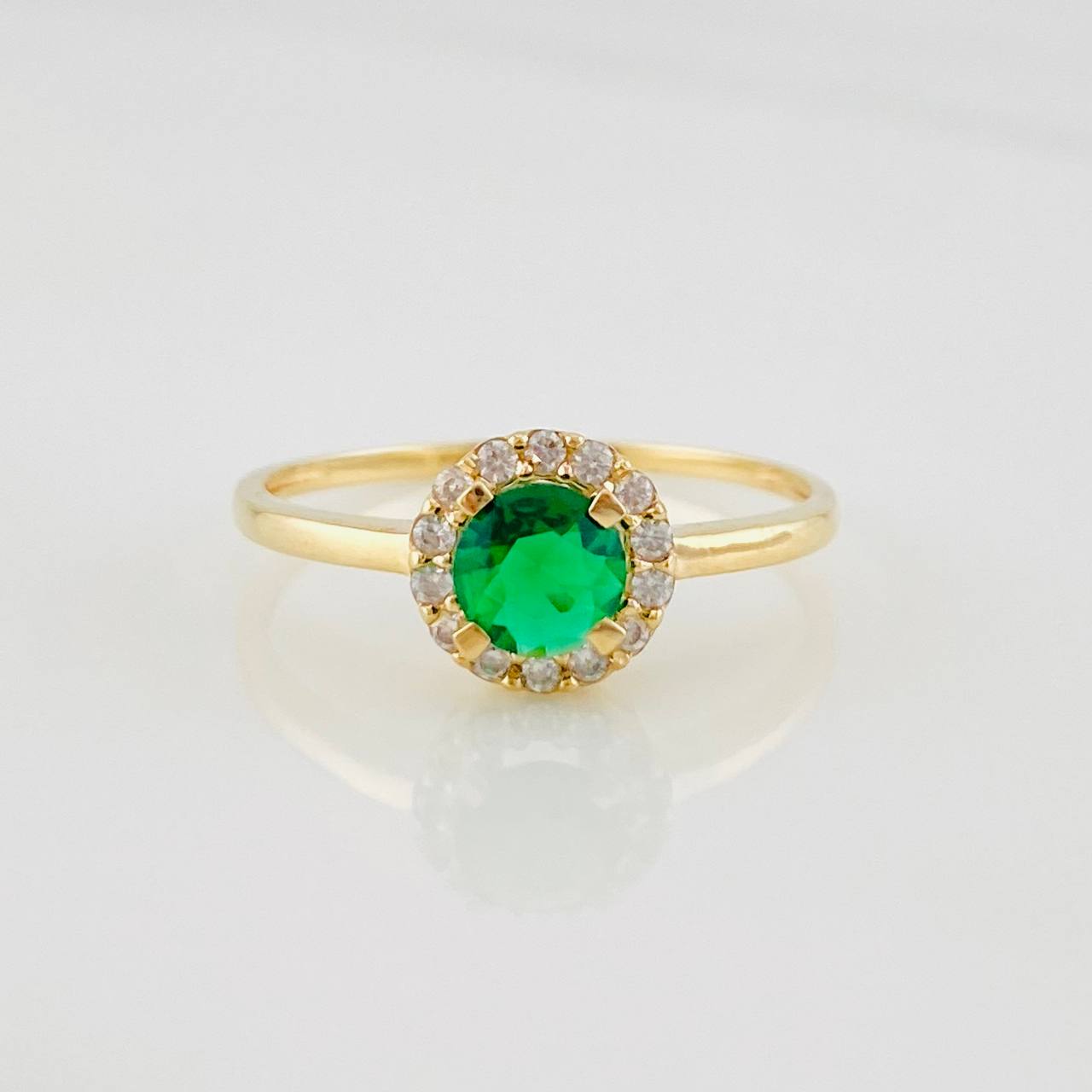 Circle Halo Ring 1.8g / T7 3/4 Yellow Gold 18K
