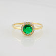 Circle Halo Ring 1.8g / T7 3/4 Yellow Gold 18K